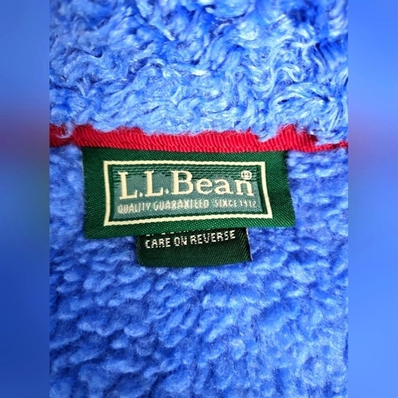 L.L. BEAN Cute Polartec Teddy Jacket in Electric Blue Women's Small - Picture 6 of 9